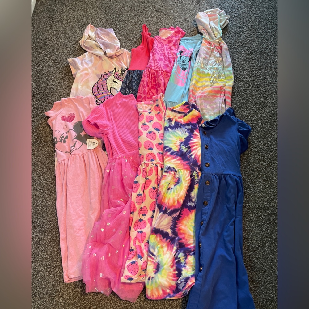 Girls Lot of 10 dresses, size 10/12